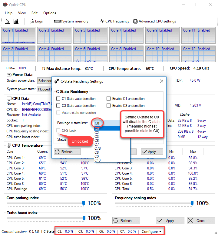 Quick CPU - Real time performance optimization and Sensor monitor